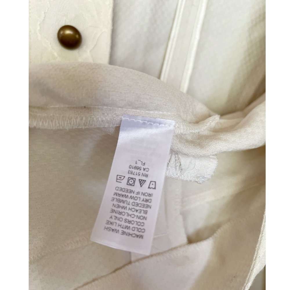 Cream Cropped Military Jacket - Picture 8 of 8